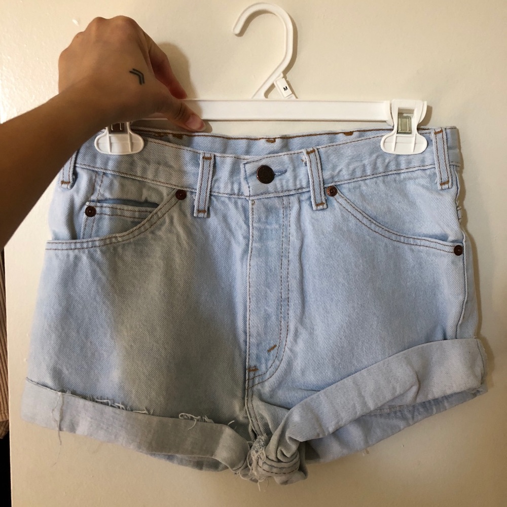 Denim shorts
